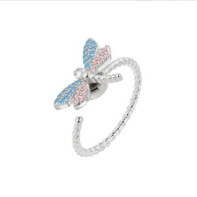 Bague rotative anti stress - Libellule Bague rotative anti stress - Libellule