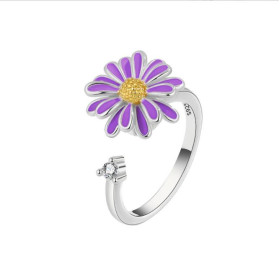 Bague rotative anti stress - Marguerite Violette Bague rotative anti stress - Marguerite Violette
