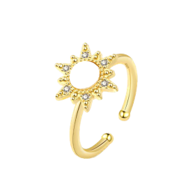 Bague rotative anti stress - Soleil d'Or Bague rotative anti stress - Soleil d'Or