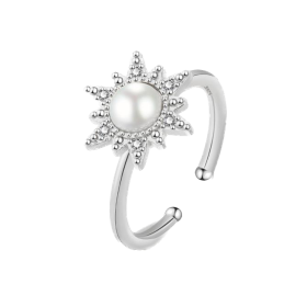 Bague rotative anti stress - Soleil d'Argent Bague rotative anti stress - Soleil d'Argent
