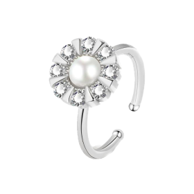 Bague rotative anti stress - Fleur Bague rotative anti stress - Fleur