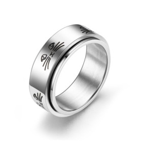Bague anti stress anneau tournant - Chat Bague anti stress anneau tournant - Chat