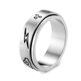 Bague anti stress anneau tournant - Orage Bague anti stress anneau tournant - Orage