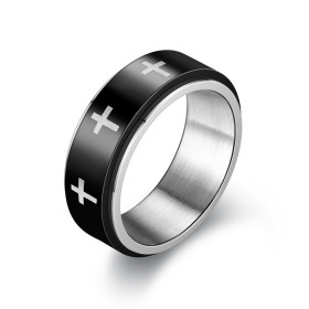 Bague anti stress anneau tournant - Église Bague anti stress anneau tournant - Église