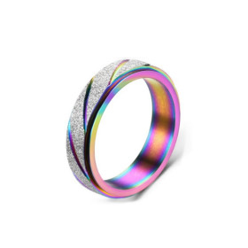 Bague anti stress anneau tournant - Femme Essence Bague anti stress anneau tournant - Femme Essence