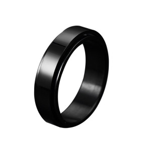 Bague anti stress anneau tournant - All Black Bague anti stress anneau tournant - All Black