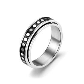 Bague anti stress anneau tournant - Lunes Bague anti stress anneau tournant - Lunes