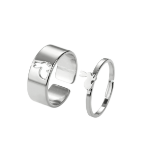 Bague de promesse amitié - Lapin Bague de promesse amitié - Lapin argent