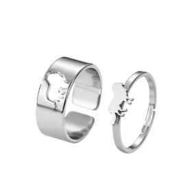 Bague de promesse amitié - Lion Bague de promesse amitié - Lion argent