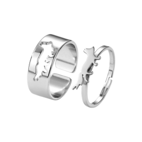 Bague de promesse amitié - Renard Bague de promesse amitié - Renard argent
