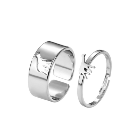Bague de promesse amitié - Girafe Bague de promesse amitié - Girafe argent
