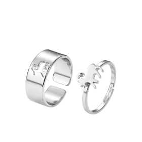 Bague de promesse amitié - Bouc Bague de promesse amitié - Bouc argent