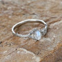 Bague pierre de lune naturelle