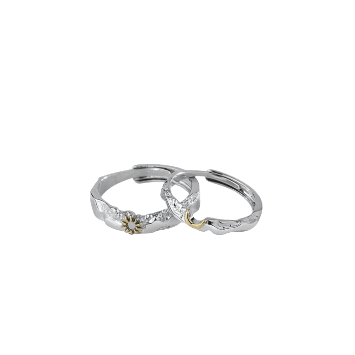 Bague de promesse couple - Astre d'amour