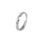 Bague de promesse couple - Astre d'amour, Lune