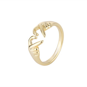 Bague Coeur- Dorée Bague Coeur Dorée