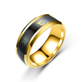 Bague intelligente thermomètre - Or Bague intelligente thermomètre Or