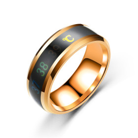 Bague intelligente thermomètre - Or Rosé Bague intelligente thermomètre Or Rosé