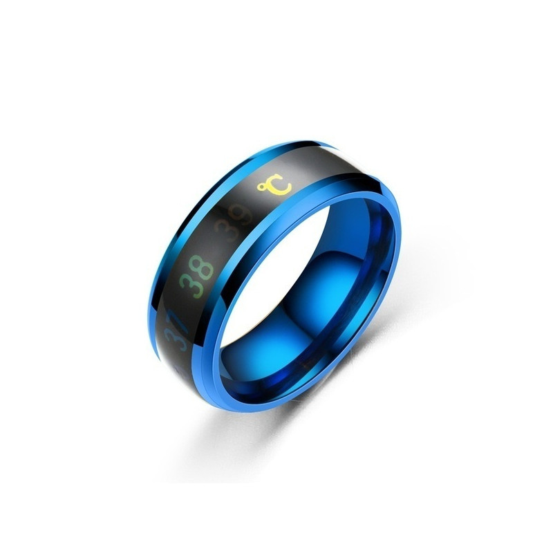Bague Intelligente 2025 - Suivi Sommeil, Fréquence Cardiaque, SpO2 - Compatible Android/iOS - Puce Bluetooth 5.0 - Argent Taille 9