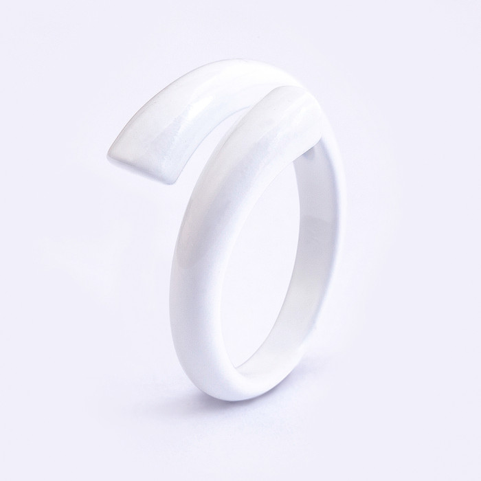 Bague en plastique Blanc Livraison Gratuite