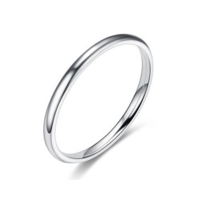 Bague en Acier Inoxydable - 2 mm Bague en Acier Inoxydable