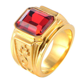 Bague Gitan Royaliste - Rouge Bague Gitan Royaliste Rouge