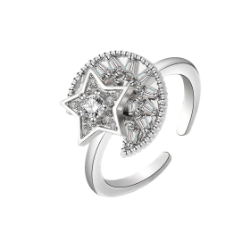 Bague rotative anti stress - Lune Bague rotative anti stress - Lune